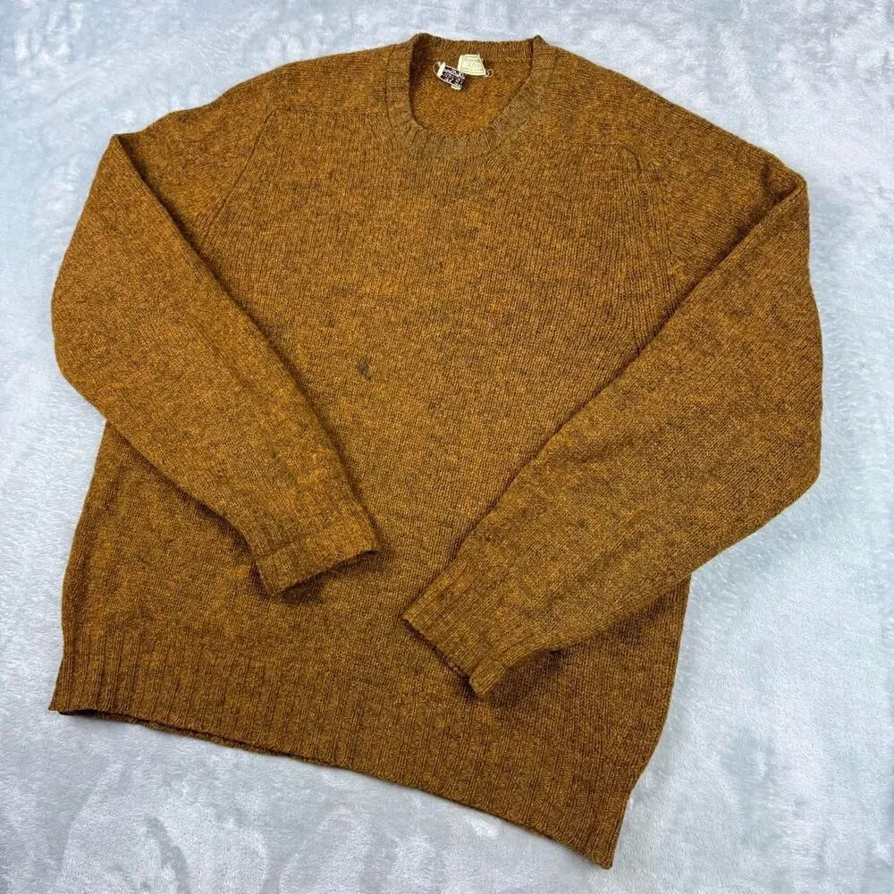Abercrombie-fitch Men's Brown and Orange Jumper
